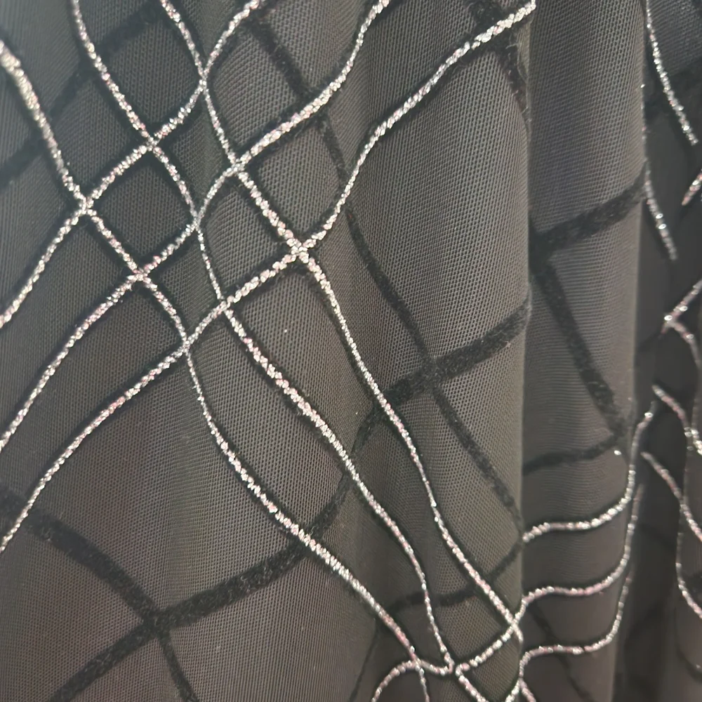 Torrid Black and Silver Patterned Midi Dress - Picture 3 of 3